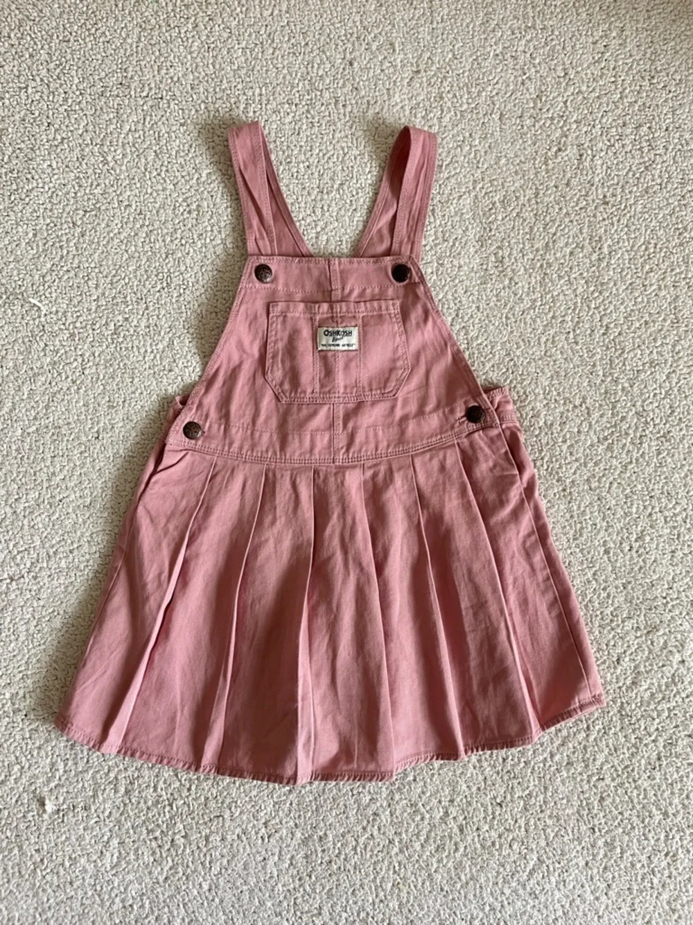 OshKosh B'gosh Dusty Pink Cotton Jumper Dress 5T